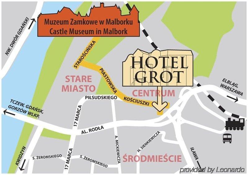 Grot Hotel Malbork Buitenkant foto